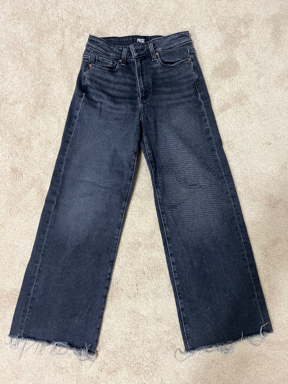 Like new Paige Anessa Style Jeans, Dark Denim, like new condition